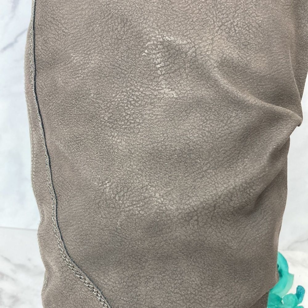 SUN + STONE Brinley Charcoal Strapped Lug-Sole Boots - Picture 6 of 7